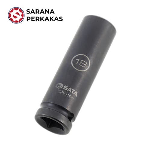 SATA 1/2 Inch DR 6 PT THI WALL IMP DEEP SKT 19MM