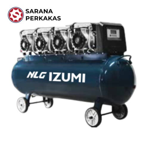 NLG IZUMI Oil Less Compressor (Kompresor Angin) SUPER SPEED 2x OL-1390SS4-150