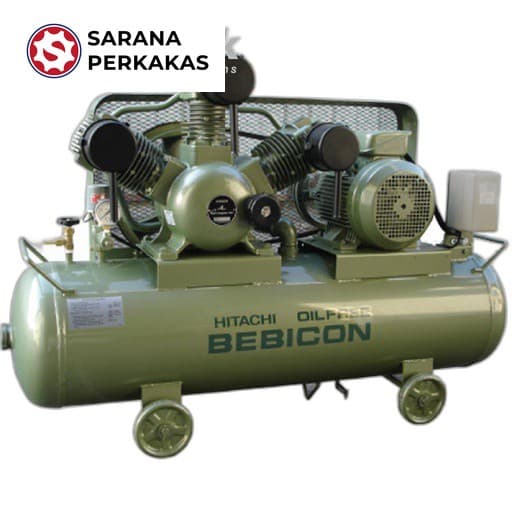 Hitachi Bebicon Kompresor (Air Compressor) Oil Free - Horizontal Tank Mount Type 7.5OP-8.5GA5A (10HP/75KW)