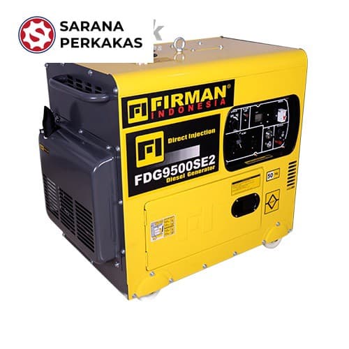 FIRMAN DIESEL GENSET GENERATOR FDG9500SE2 (1 PH/6,5 KW/ 220V)