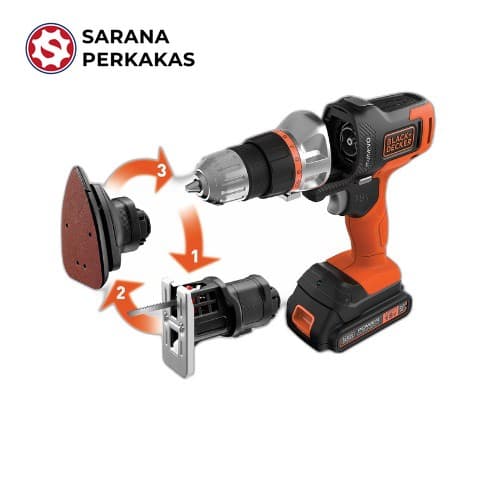 BLACK AND DECKER MULTI EVO HAMMER DRILL