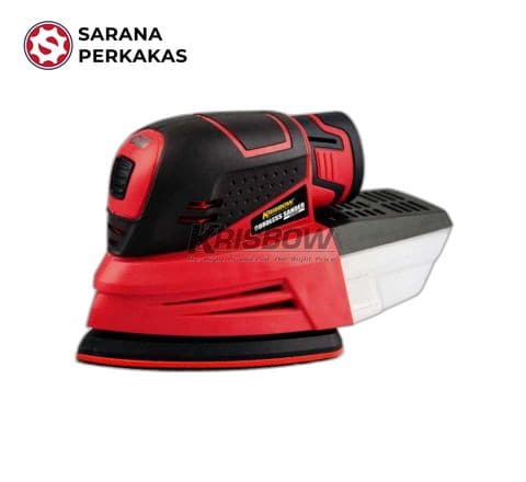 KRISBOW CORDLESS SANDER 135X135X95MM 12V IRCSD12