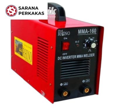 RHINO INVERTER MMA DC WELDING MACHINE/MESIN TRAFO LAS INVERTER MMA-160A RED (220 V/1 PH)