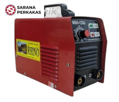 RHINO INVERTER MMA DC WELDING MACHINE/MESIN TRAFO LAS INVERTER MMA-120A RED (220 V/1 PH)