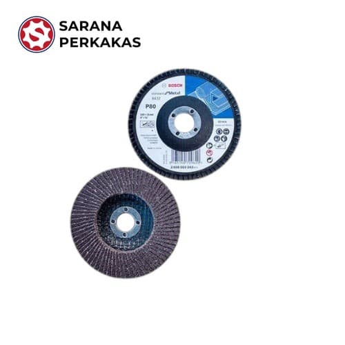 BOSCH ALOX FLAP DISC P80 X433 COATED ABRASIVES & POLISHING 2608601677