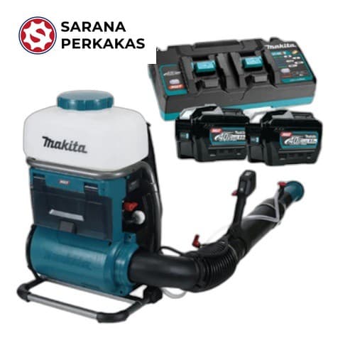 Makita Cordless Backpack Mist Blower PM001GL201 (40Vx2) Unit Charger Battery