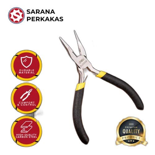 Deli Mini Pliers / Tang Mini 5 inch Carbon Steel Berkualitas DL20026 (10 PCS)