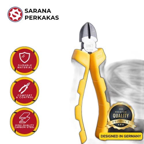 Deli Tang Potong Diagonal / Plier PVC EDL2206 - 6 Inch (6 PCS)