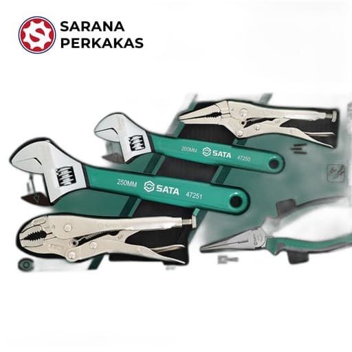 SATA 5Pc. Adjustable Wrench dan Locking Pliers