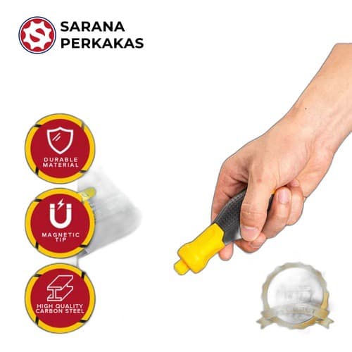 Deli Screwdriver Sets / Obeng Set 9 Pcs Chrome Alat Perkakas DL636009 (1 PCS)