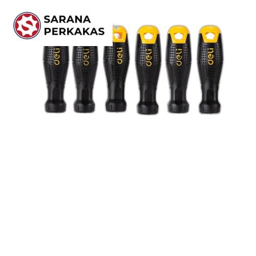 Deli Screwdriver Set / Obeng Set 6 Pcs EDL620006 (6 PCS)