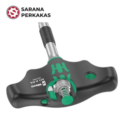 Wera T-handle adapter screwdriver with ratchet 411 A RA