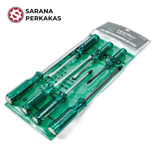 TEKIRO Go Thru Screwdriver Obeng Ketok Tembus Set 7 PCS