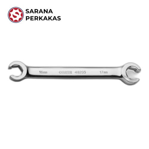 SATA Full Polish Flare Nut Wrench 1/2 Inch X 9/16 Inch