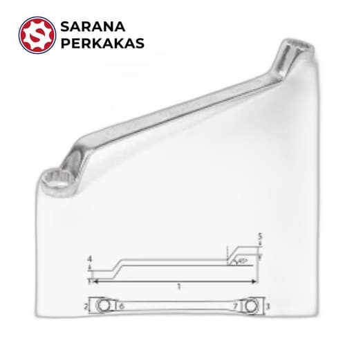 JETJO BOX END WRENCH 75-SUNK PANEL 18X19 mm