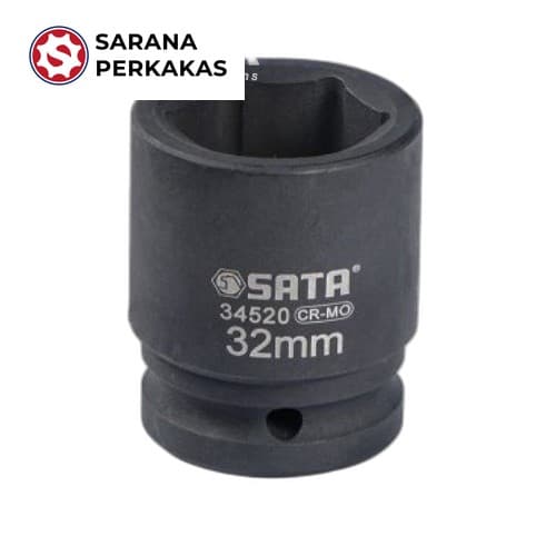 SATA 3/4 INCH DR. 6PT. IMPACT SOCKET 32MM