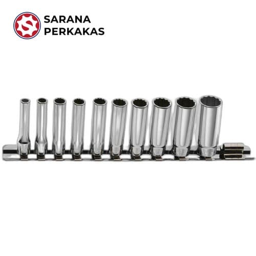 FACOM SOCKET LONG SQ1/4 12PT (10) REL.40U