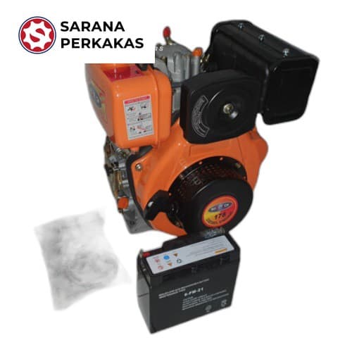 Robotech Mesin Diesel 178F 7HP Stater Air Cooling System