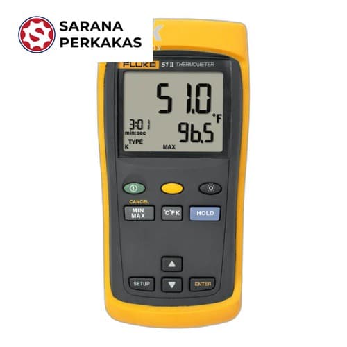 FLUKE 51 II Handheld Digital Probe Thermometer - 60Hz