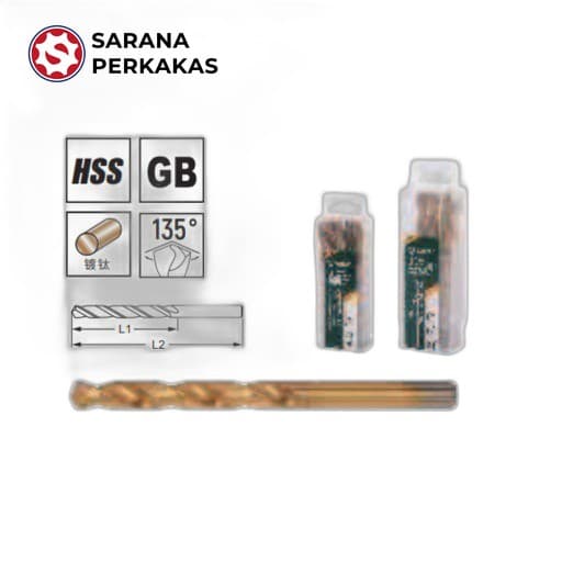 Sata 10Pc. Hss-Tin Twist Drill 6.5Mm