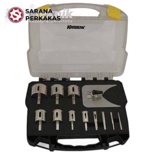 KRISBOW DIAMOND HOLE SAW 6-51MM WITH LOCK