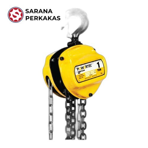 Powertec Chain Block / Takel 1.5 Ton x 3 Meter