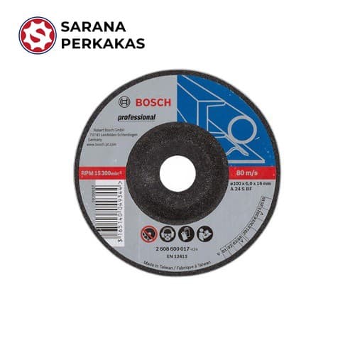 BOSCH METAL GRINDING DISC (4 INCH) CUTTING GRINDING DISC (BONDED) 2608600017