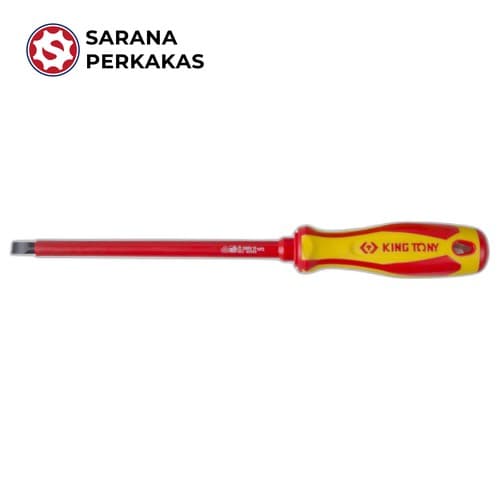 KING TONY VDE INSULATED SCREWDRIVER SLOTTED 0.8 x 4.0 x 100 MM