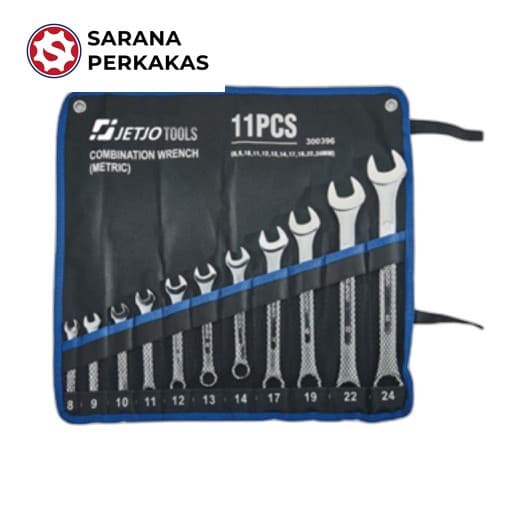 JETJO COMBINATION WRENCH SET-SUNK PANEL 11pcs (8-24mm)