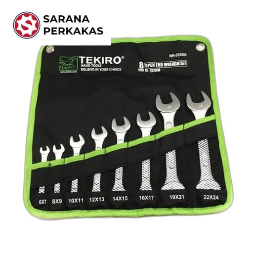 TEKIRO Open end Wrench Set Kunci Pas Set 8 PCS (6-24mm)