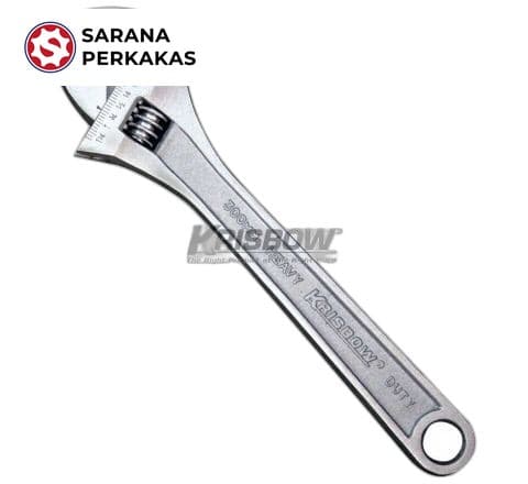 KRISBOW ADJUSTABLE WRENCH 8INCH LRAW8