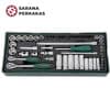Jonnesway 56 Pcs 1/4 Inch and 3/8 Inch DR. 6PT Flank Socket Set
