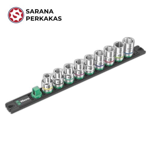 Wera Zyklop socket set, 1/2 Inch drive Socket Rail C 4