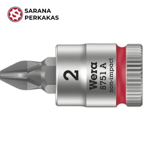 Wera Zyklop bit socket with 1/4 Inch drive 8751 A PH 2 x 28 mm
