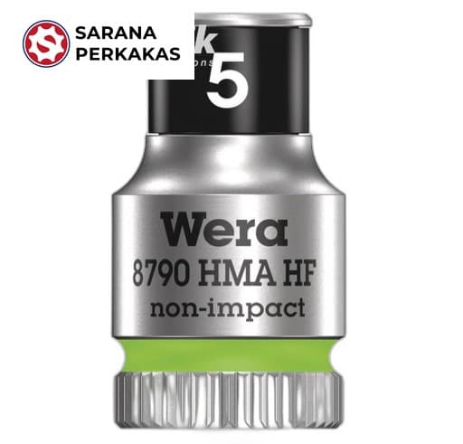 Wera Zyklop socket with 1/4 Inch drive, holding function 8790 HMA HF 5,0