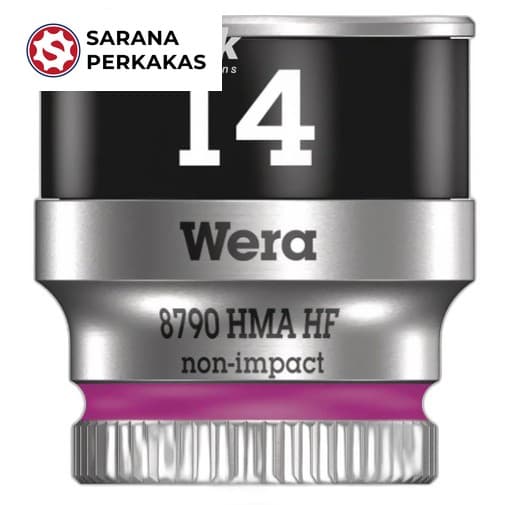 Wera Zyklop socket with 1/4 Inch drive, holding function 8790 HMA HF 14,0