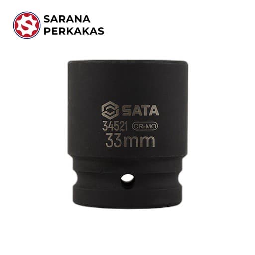 SATA 3/4Inch Dr. 6Pt. Impact Socket 33 mm