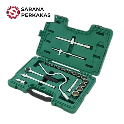 SATA 22PC. 1/2 inch DR. SOCKET SET, S.A.E.